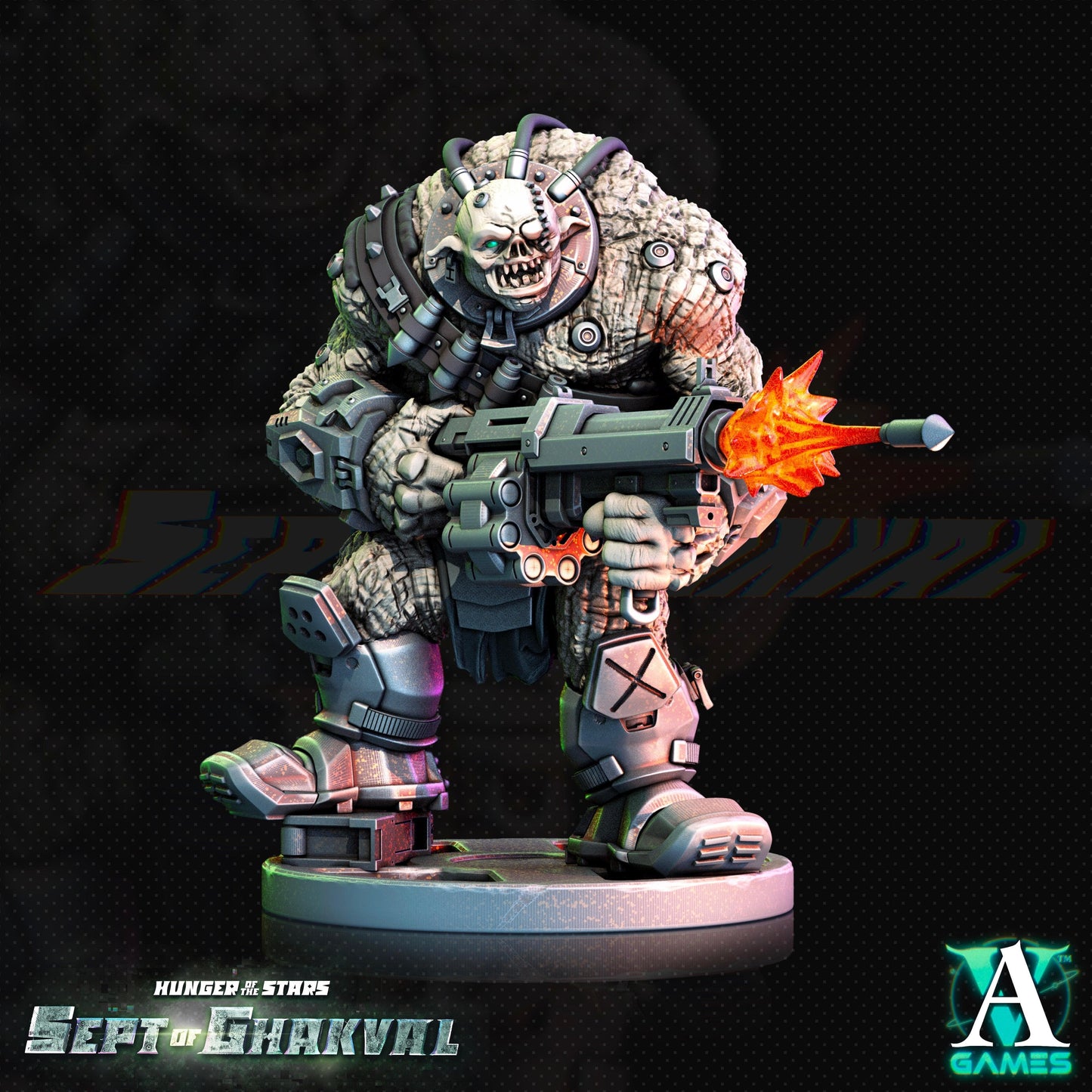 3D Printed Archvillain Games Ghakval Ghu Grunts Hunger of the Stars 28 32mm D&D