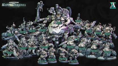 3D Printed Archvillain Games Ghakval Hunger of the Stars - Sept of Ghakval 28 32mm D&D
