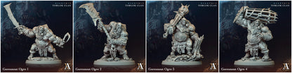 3D Printed Archvillain Games Giantkin - Torlok Clan Goresnout Ogre 28 32mm D&D