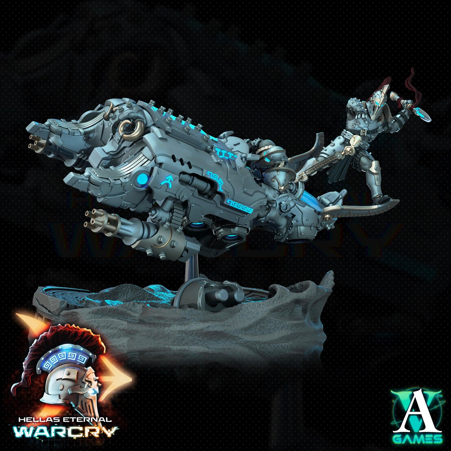 3D Printed Archvillain Games Hellas Eternal - Warcry Elefsis 28 32mm D&D