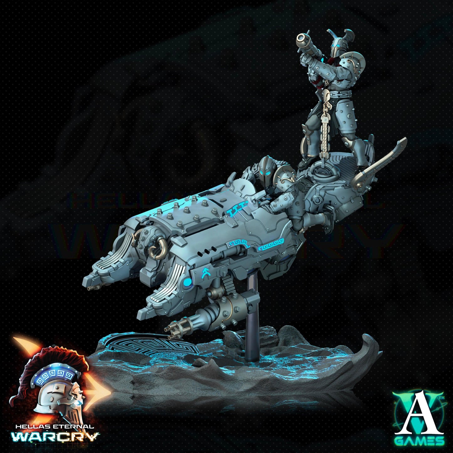 3D Printed Archvillain Games Hellas Eternal - Warcry Elefsis 28 32mm D&D