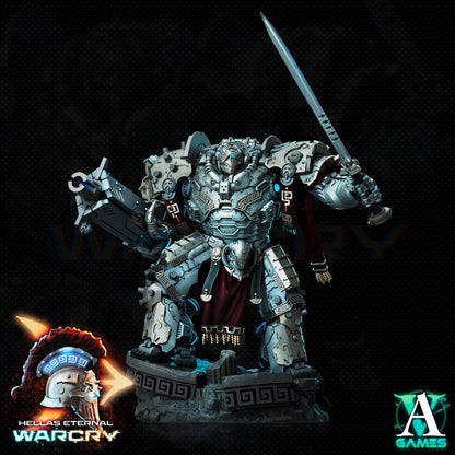 3D Printed Archvillain Games Hellas Eternal - Warcry Krateos 28 32mm D&D