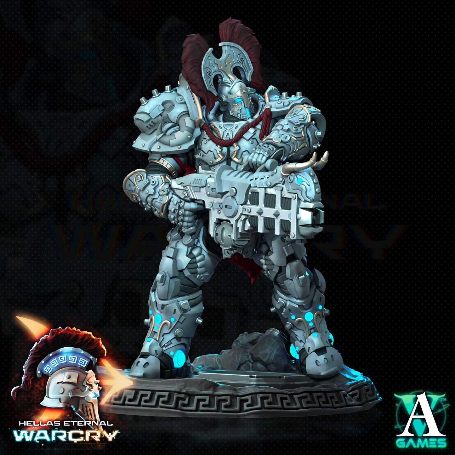3D Printed Archvillain Games Hellas Eternal - Warcry Myrmidones 28 32mm D&D