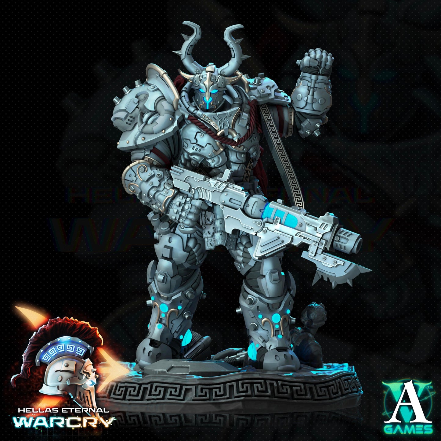 3D Printed Archvillain Games Hellas Eternal - Warcry Myrmidones 28 32mm D&D