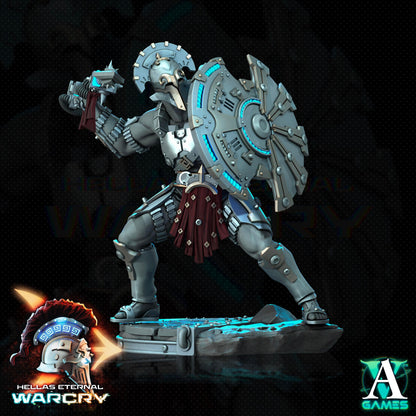 3D Printed Archvillain Games Hellas Eternal - Warcry Oplites 28 32mm D&D