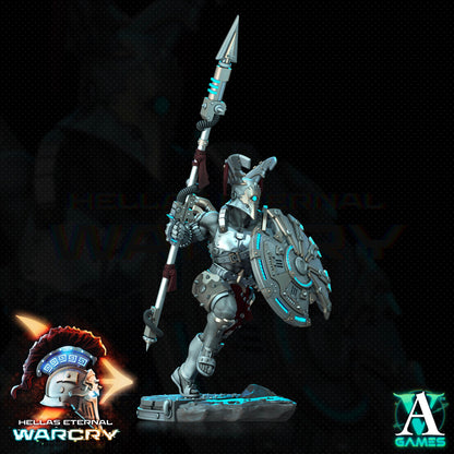3D Printed Archvillain Games Hellas Eternal - Warcry Oplites 28 32mm D&D