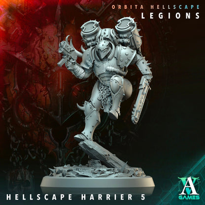 3D Printed Archvillain Games Hellscape Harrier Orbita Hellscape - Legions 28 32mm D&D