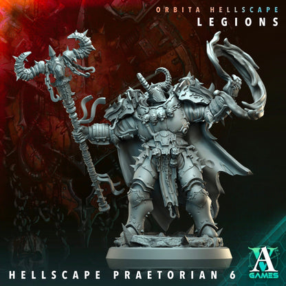 3D Printed Archvillain Games Hellscape Praetorian Orbita Hellscape - Legions 28 32mm D&D