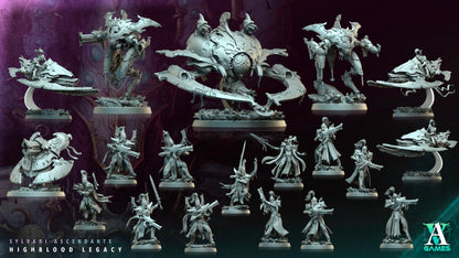 3D Printed Archvillain Games Highblood Artillery Sylvari Ascendants Highblood Legacy Archvillain Society Vol XXXV 28 32mm D&D