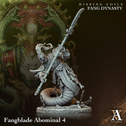 3D Printed Archvillain Games Hissing Coils - Fang Dynasty Fangblade Abominal 28 32mm D&D