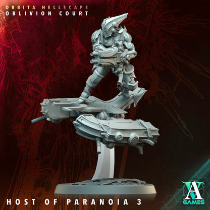 3D Printed Archvillain Games Host of Paranoia Orbita Hellscape Oblivion Court 28 32mm D&D
