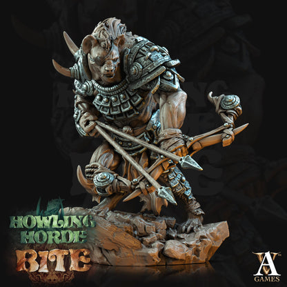 3D Printed Archvillain Games Howling Horde - Gnoll Scouts 28mm 32mm D&D