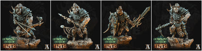 3D Printed Archvillain Games Howling Horde - Gnoll Scouts 28mm 32mm D&D
