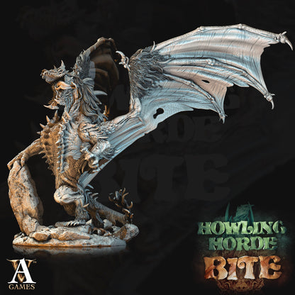 3D Printed Archvillain Games Howling Horde - Hyena Dragon 28mm 32mm D&D