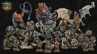 3D Printed Archvillain Games Howling Horde - Kaftar Gnollrat Slaver 28mm 32mm D&D