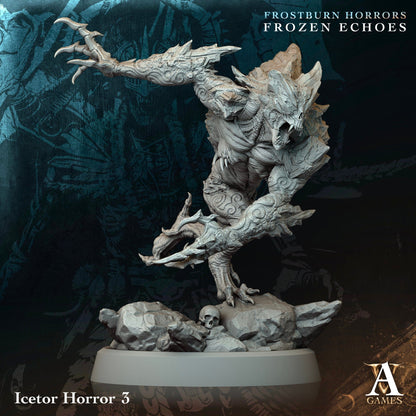 3D Printed Archvillain Games Icetor Horror Frostburn Horrors Frozen Echoes 28 32mm D&D