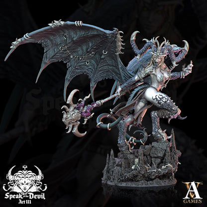 3D Printed Archvillain Games Illyra'Vash The First Harlot Speak of the Devil Vol. III 28 32mm D&D