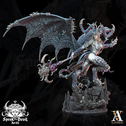 3D Printed Archvillain Games Illyra'Vash The First Harlot Speak of the Devil Vol. III 28 32mm D&D