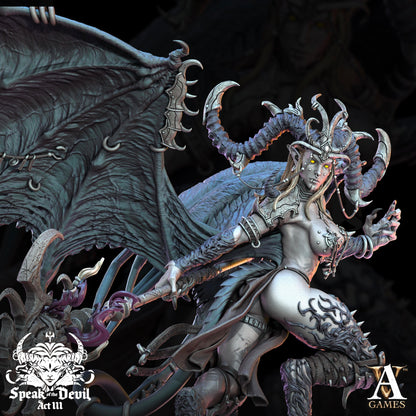 3D Printed Archvillain Games Illyra'Vash The First Harlot Speak of the Devil Vol. III 28 32mm D&D