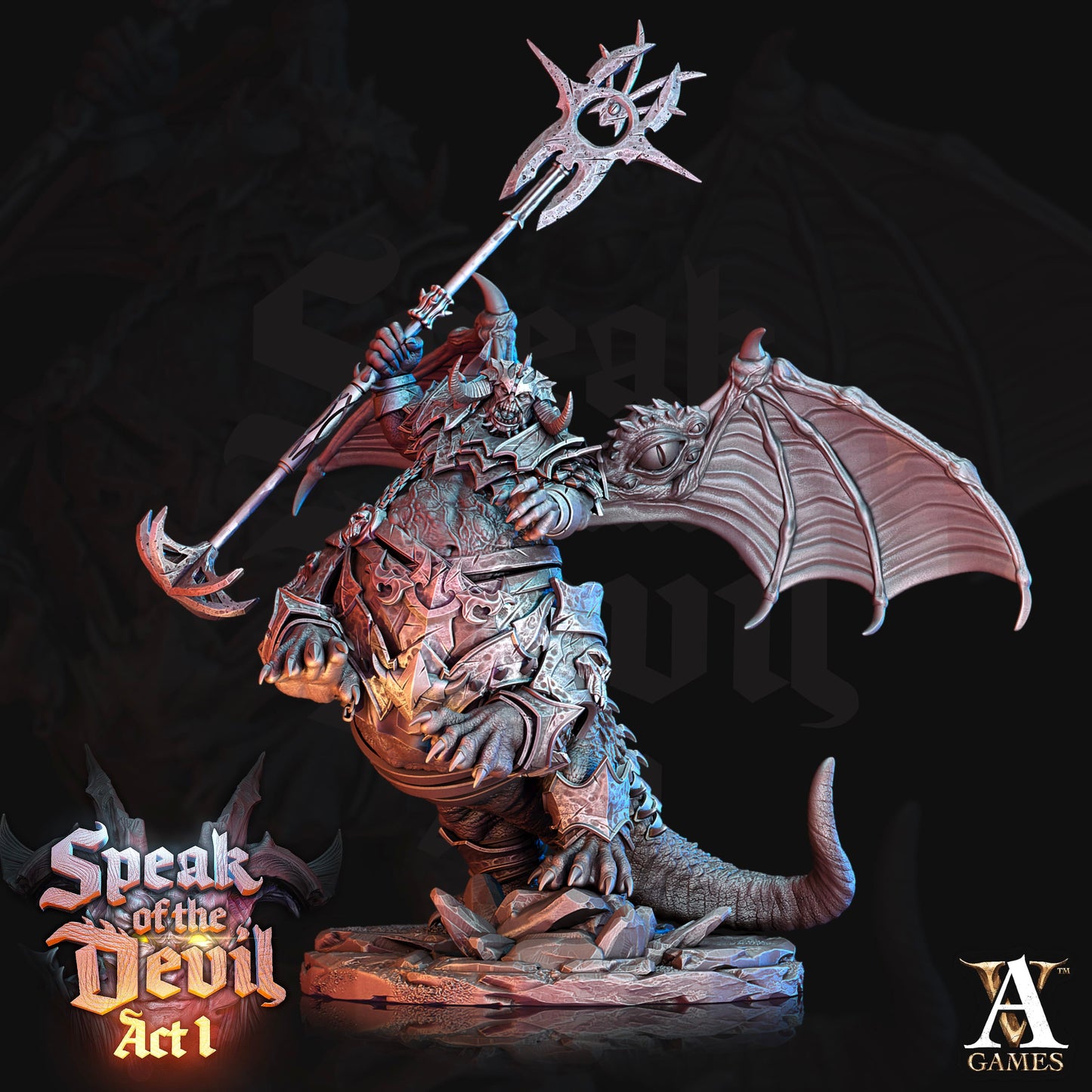 3D Printed Archvillain Games Kartaroth Speak of the Devil Act I 28 32mm D&D