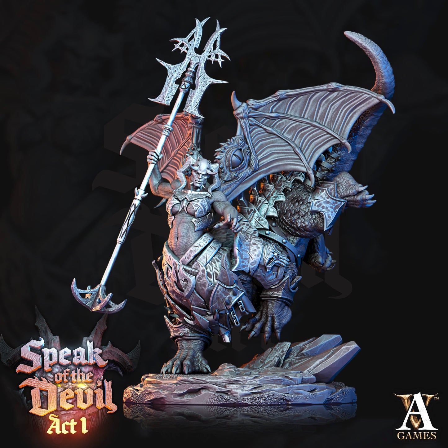 3D Printed Archvillain Games Kartaroth Speak of the Devil Act I 28 32mm D&D