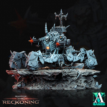 3D Printed Archvillain Games Kaus Chaosbred Dreadnaught Demonstar - The Reckoning 28 32mm D&D