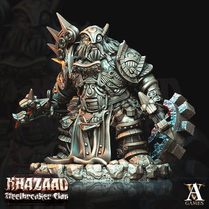 3D Printed Archvillain Games Khazaad Steelbreaker Clan - Steelbreaker Engineers 28mm 32mm D&D