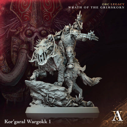 3D Printed Archvillain Games Kor garal Wargokk Orc Legacy Wrath of the Grimskorn 28 32mm D&D