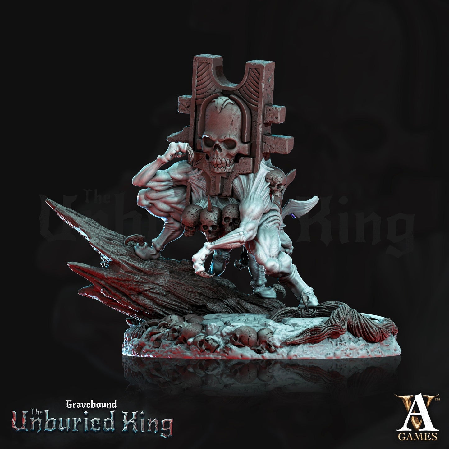3D Printed Archvillain Games Lapis Erratica - Gravebound The Unburied King 28 32mm D&D
