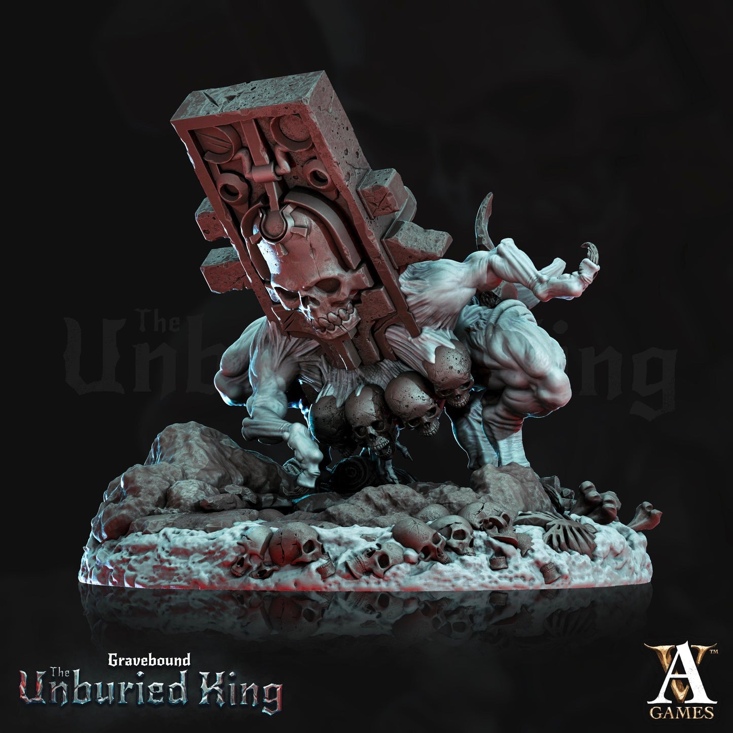 3D Printed Archvillain Games Lapis Erratica - Gravebound The Unburied King 28 32mm D&D
