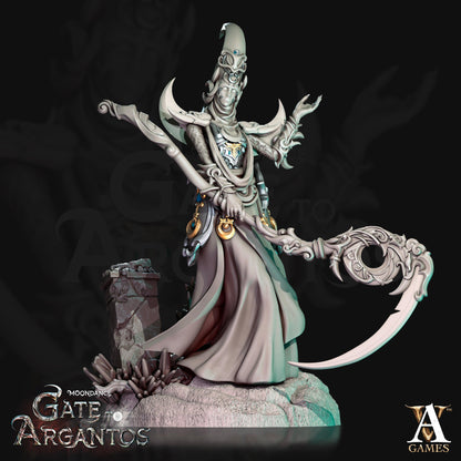 3D Printed Archvillain Games Mages of the Crescent Moondance - Gate to Argantos 28 32mm D&D