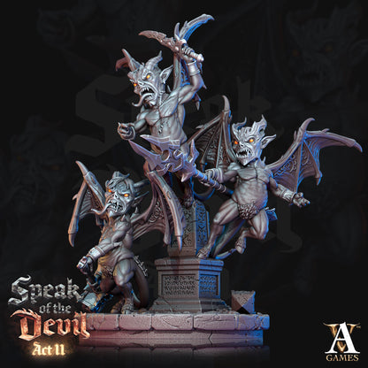 3D Printed Archvillain Games Malignants Speak of the Devil Act II 28 32mm D&D