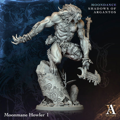 3D Printed Archvillain Games Moonmane Howler Moondance - Shadows of Argantos 28 32mm D&D