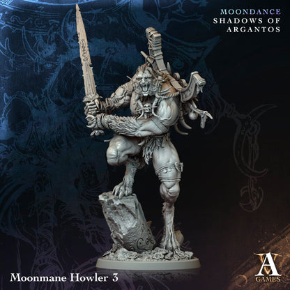 3D Printed Archvillain Games Moonmane Howler Moondance - Shadows of Argantos 28 32mm D&D
