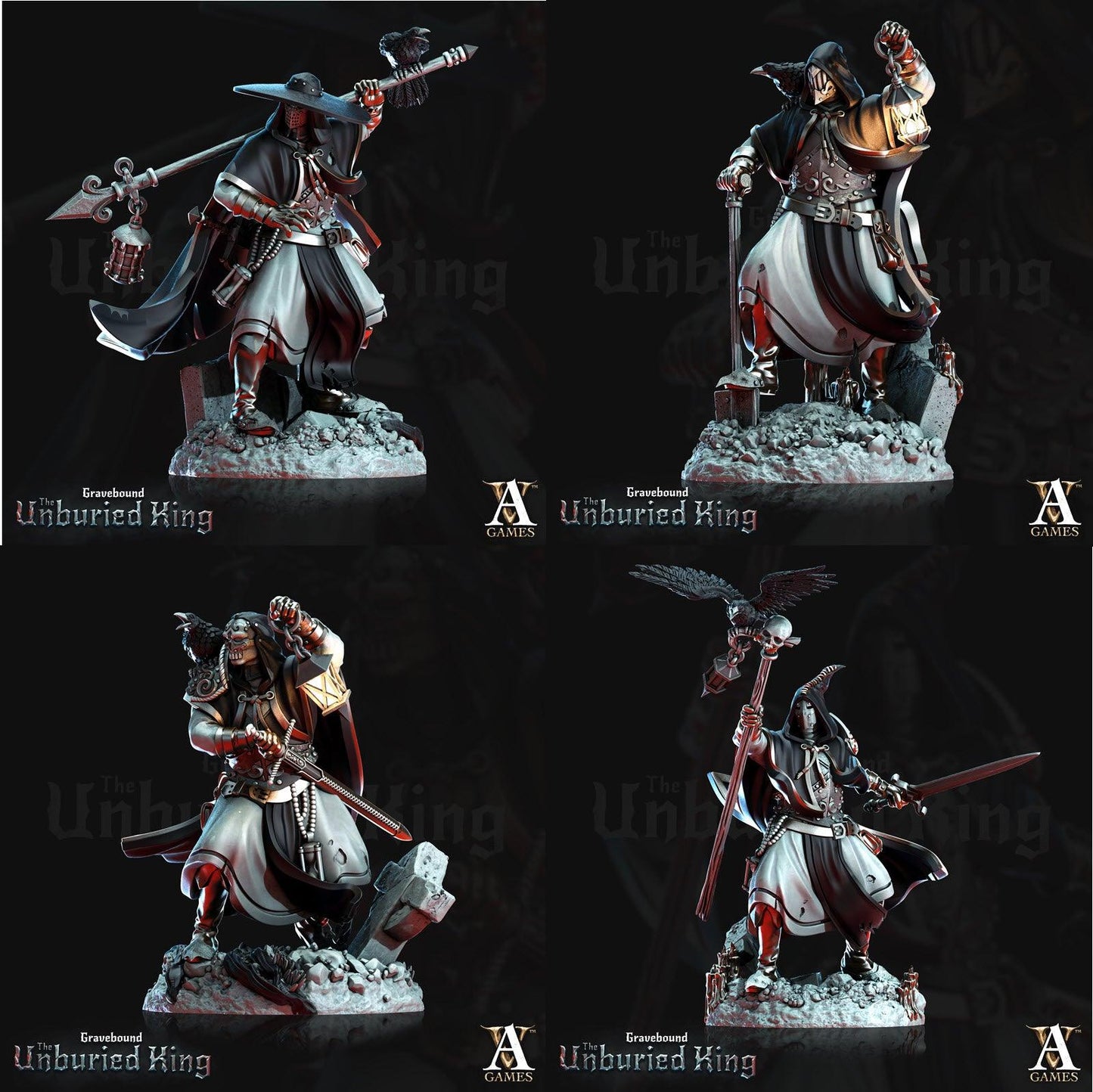 3D Printed Archvillain Games Morituri - Gravebound The Unburied King 28 32mm D&D