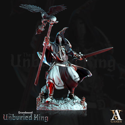 3D Printed Archvillain Games Morituri - Gravebound The Unburied King 28 32mm D&D