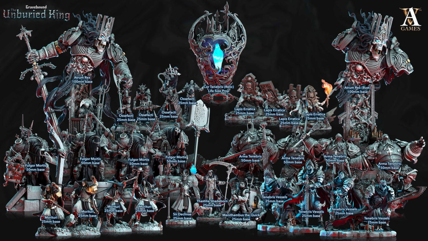 3D Printed Archvillain Games Morituri - Gravebound The Unburied King 28 32mm D&D