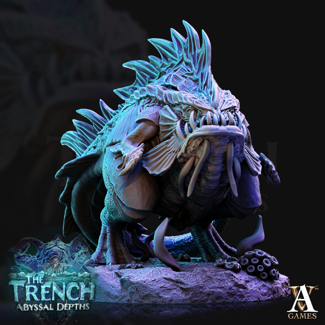 3D Printed Archvillain Games Morlok Pouncers The Trench Abyssal Depths 28 32mm D&D