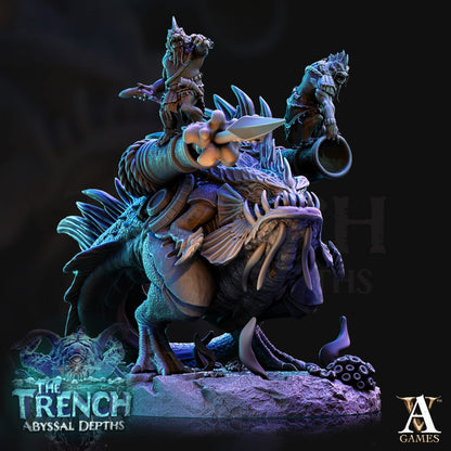 3D Printed Archvillain Games Morlok Pouncers The Trench Abyssal Depths 28 32mm D&D