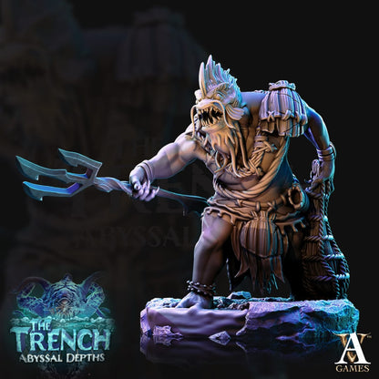 3D Printed Archvillain Games Morloks The Trench Abyssal Depths 28 32mm D&D
