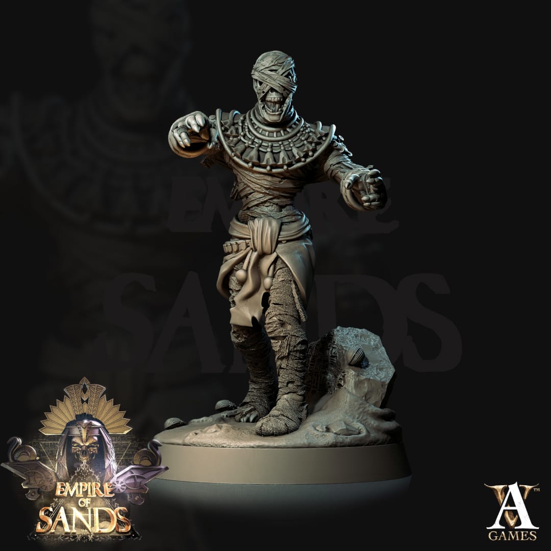 3D Printed Archvillain Games Mummies The Empire of Sands 28 32mm D&D