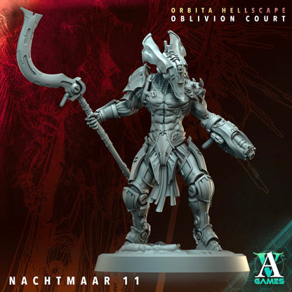 3D Printed Archvillain Games Nachtmaar Orbita Hellscape Oblivion Court 28 32mm D&D