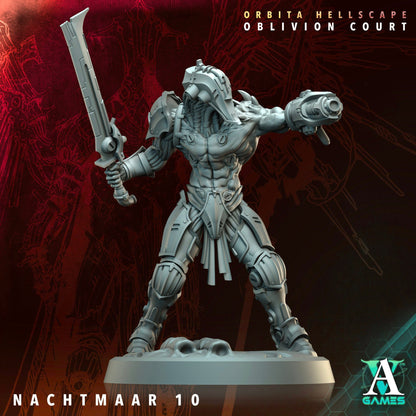 3D Printed Archvillain Games Nachtmaar Orbita Hellscape Oblivion Court 28 32mm D&D