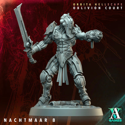 3D Printed Archvillain Games Nachtmaar Orbita Hellscape Oblivion Court 28 32mm D&D