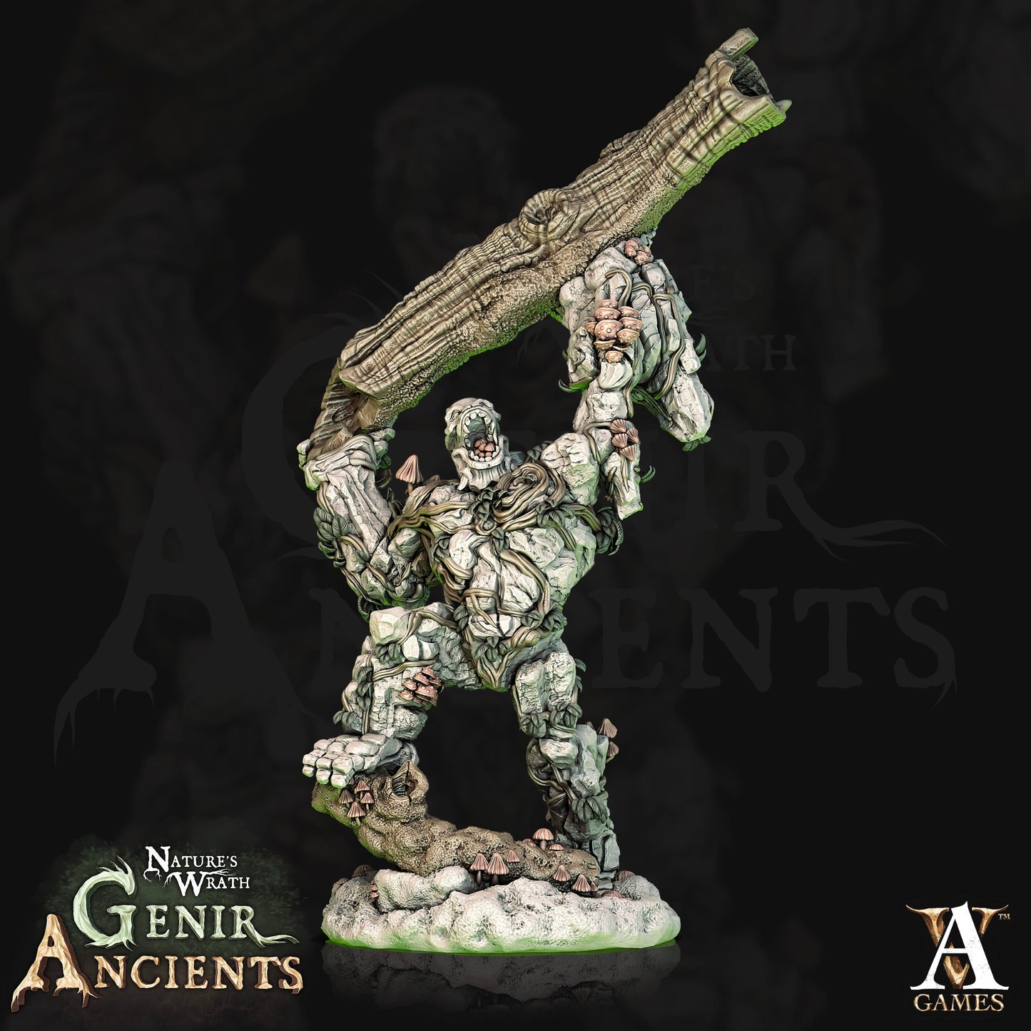 3D Printed Archvillain Games Nature's Wrath Genir Ancients - Forest Elementals 28mm 32mm D&D