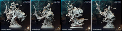 3D Printed Archvillain Games Neriadrac Rider The Trench Nereivari Archvillain Society Vol XXXV 28 32mm D&D