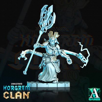 3D Printed Archvillain Games Norgrem Gempriestesses Vahlstahd - Norgrem Clan 28 32mm D&D
