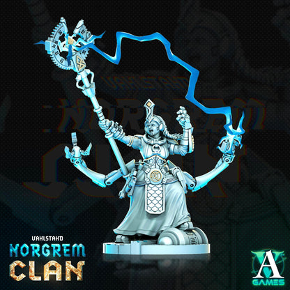 3D Printed Archvillain Games Norgrem Gempriestesses Vahlstahd - Norgrem Clan 28 32mm D&D
