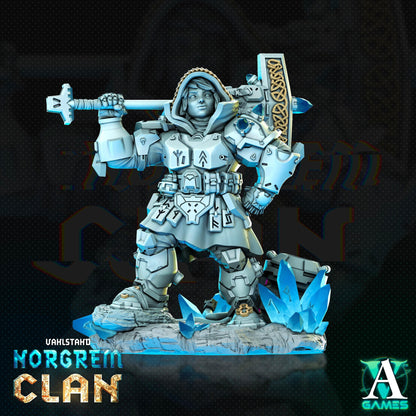 3D Printed Archvillain Games Norgrem Gemsourcers Vahlstahd - Norgrem Clan 28 32mm D&D