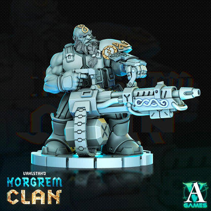 3D Printed Archvillain Games Norgrem Raiders Vahlstahd - Norgrem Clan 28 32mm D&D